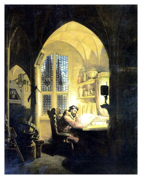 Fausto em seu Escritório