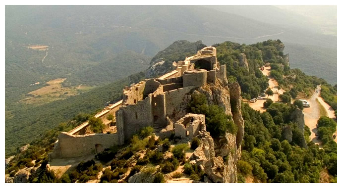 Castelo Testemunha a Resistência dos Albigenses no Languedoc (Sul da França)