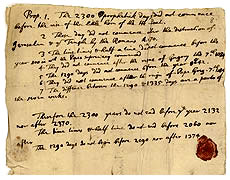 Manuscrito de Newton