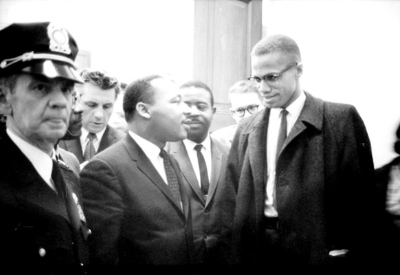Malcolm X e Martin Luther King Jr.