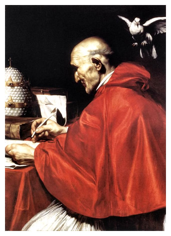 O Espírito Santo Desce Sobre o Papa Gregório I
