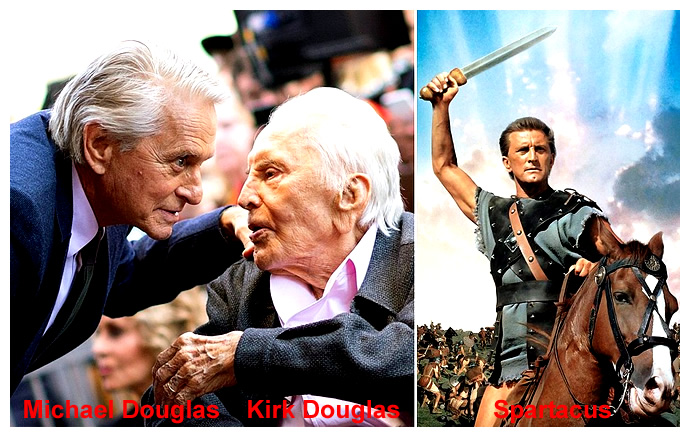 Michel e Kirk Douglas
