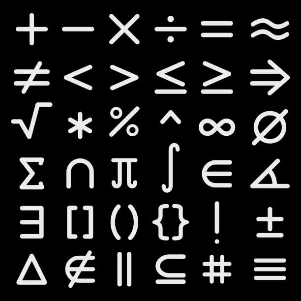 Símbolos Matemáticos