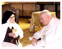 João Paulo II e Irmã Lúcia